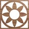 Ekena Millwork Blume Wood Fretwork Pierced Ceiling Medallion, Walnut, 16"OD x 5 1/2"ID x 3/8"T CMWP16X16X0375BLWA - alternate 1